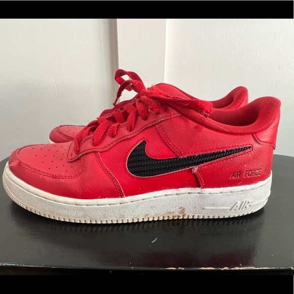 Nike Air Force 1 Red size 7Y - Picture 9 of 11